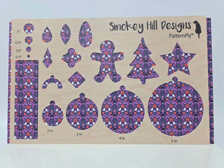 PatternPly® Full Coverage Mystic Snakes and Ghosts on Purple MICRO