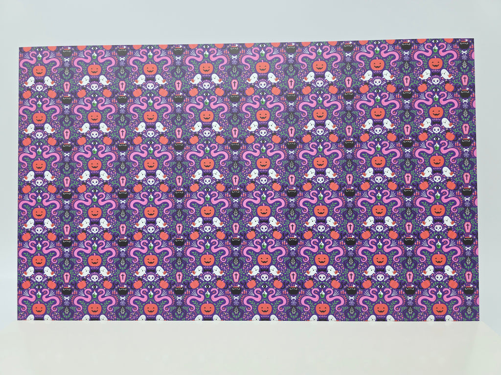PatternPly® Full Coverage Mystic Snakes and Ghosts on Purple product photo 2