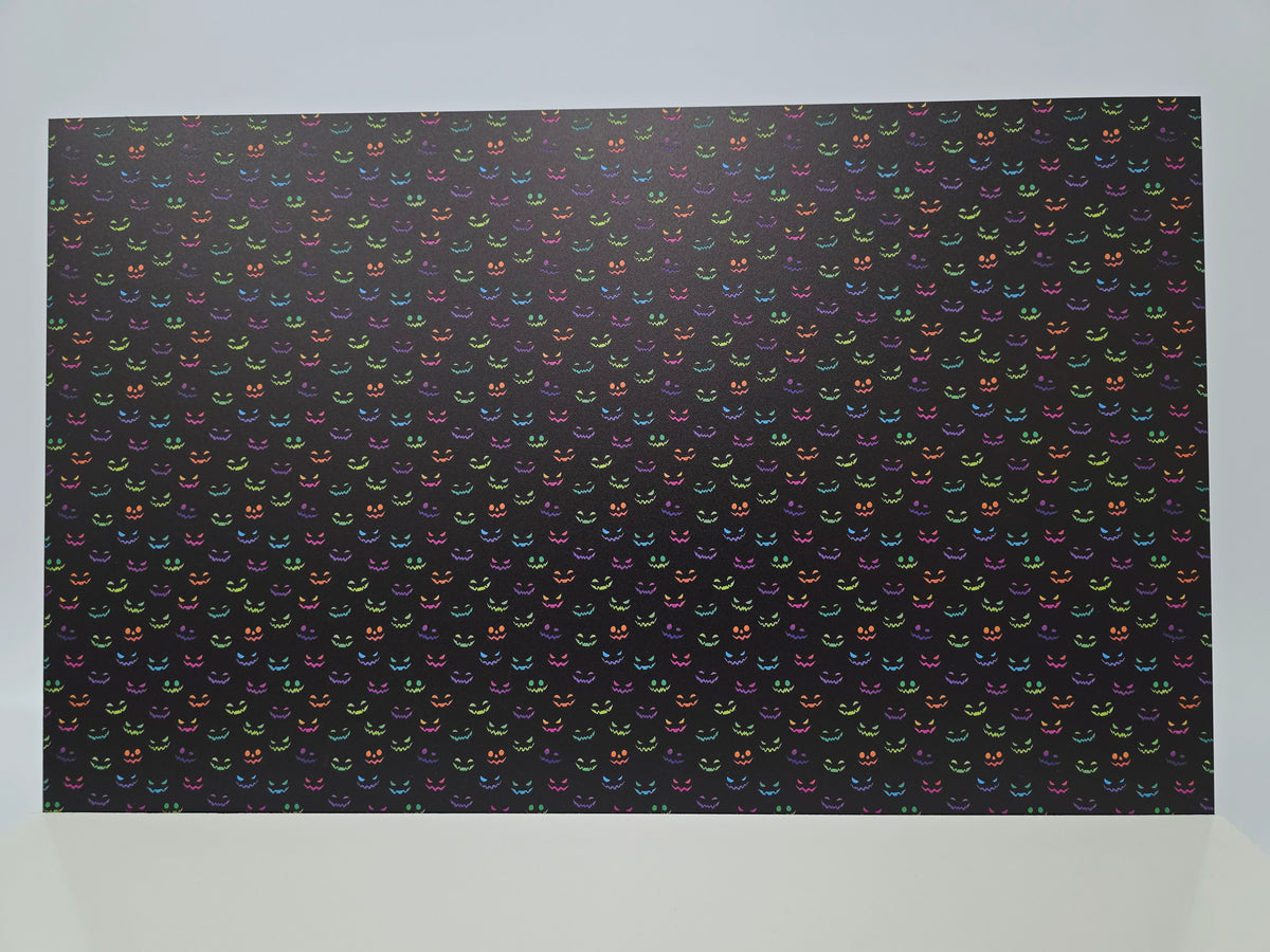 PatternPly® Full Coverage Neon Spooky Faces product photo 2