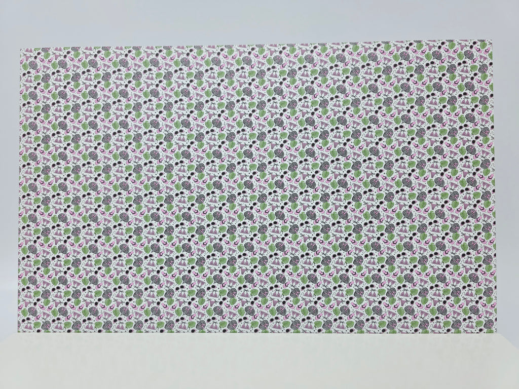 PatternPly® Full Coverage Pink BikiniWeen on White MICRO product photo 2
