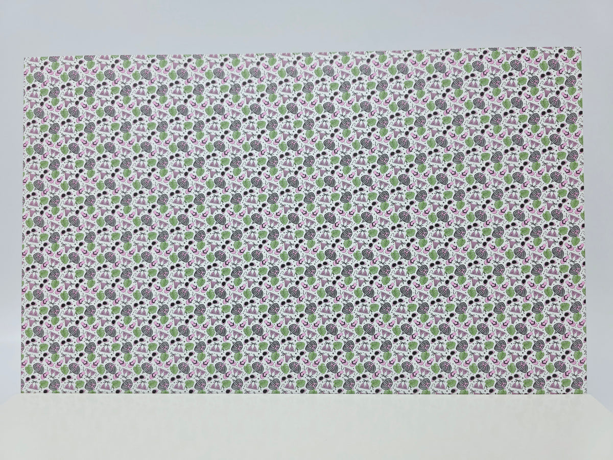 PatternPly® Full Coverage Pink BikiniWeen on White MICRO product photo 2