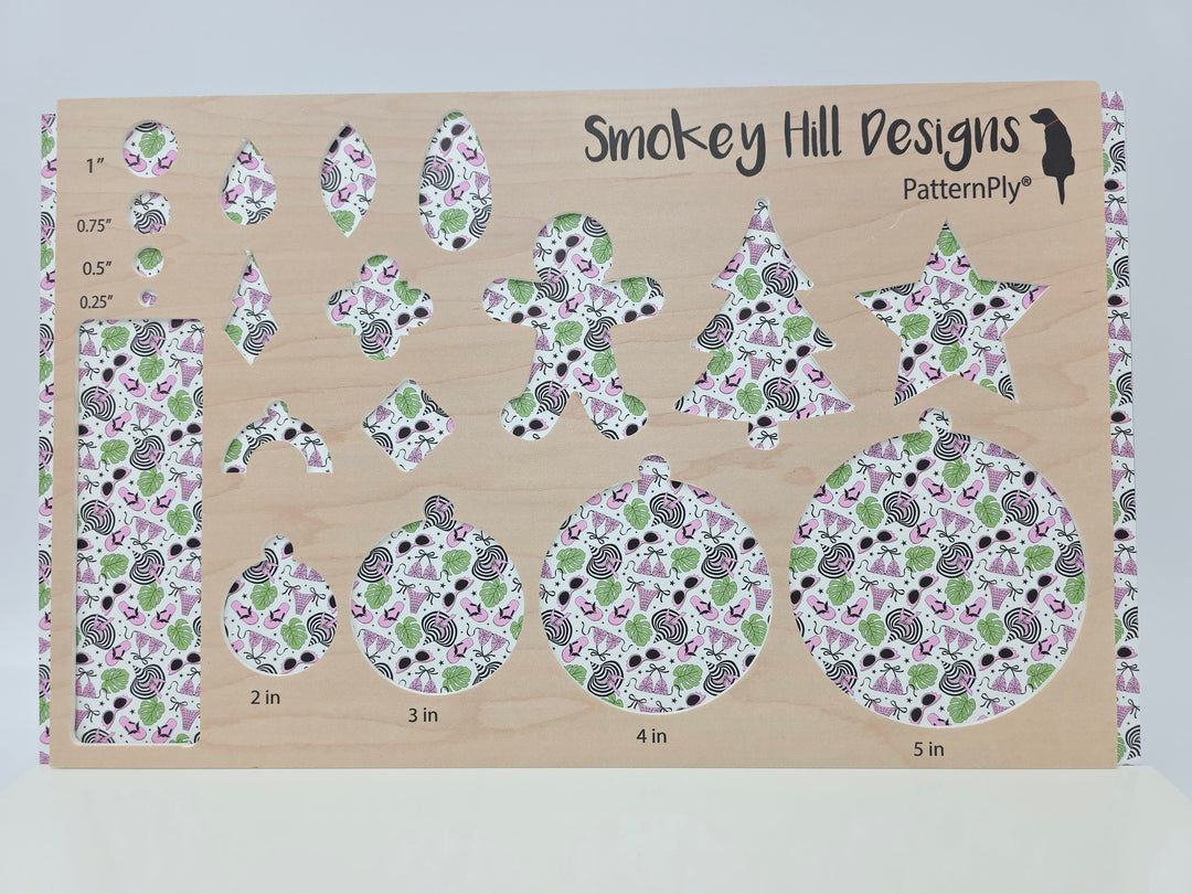 PatternPly® Full Coverage Pink BikiniWeen on White