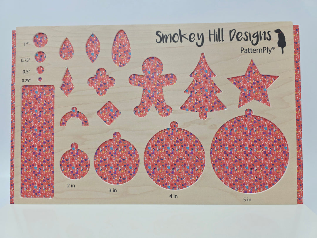 PatternPly® Full Coverage Skeleton Fiesta on Coral MICRO