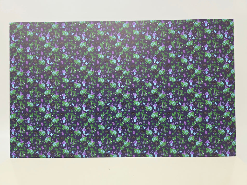 PatternPly® Full Coverage Witchy Frogs on Navy product photo 2