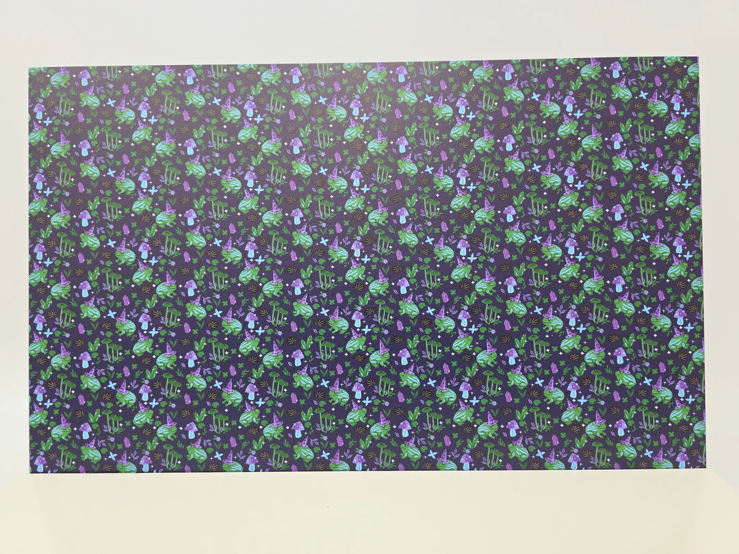 PatternPly® Full Coverage Witchy Frogs on Navy