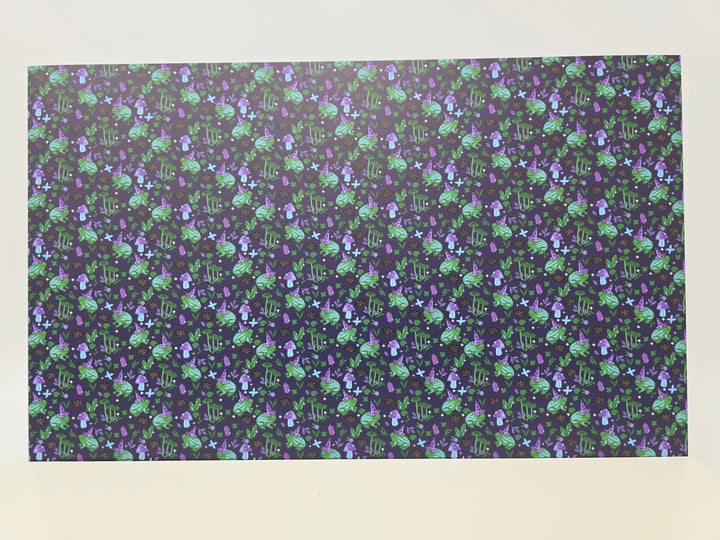 PatternPly® Full Coverage Witchy Frogs on Navy