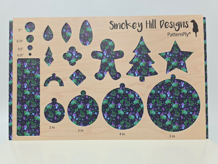 PatternPly® Full Coverage Witchy Frogs on Navy