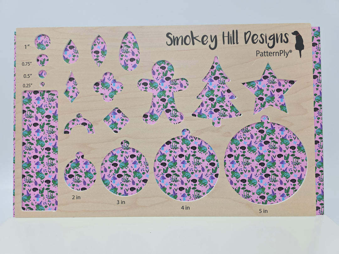 PatternPly® Full Coverage Witchy Frogs on Pink
