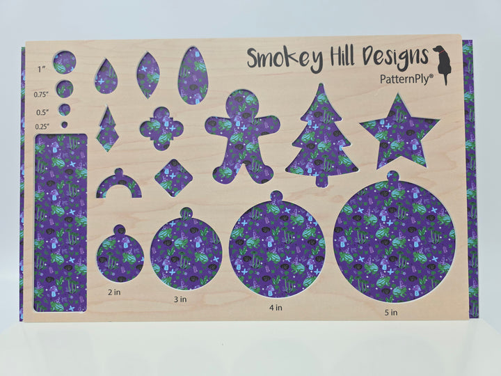 PatternPly® Full Coverage Witchy Frogs on Purple