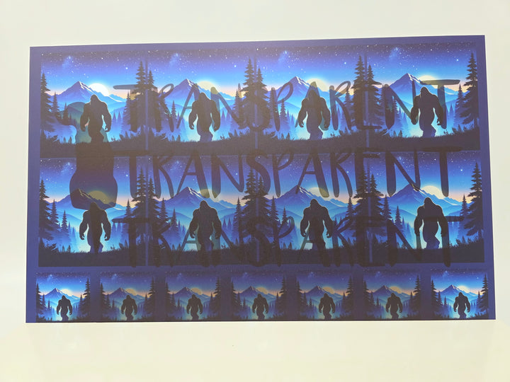 PatternPly® Transparent Wandering Big Foot 2sizes