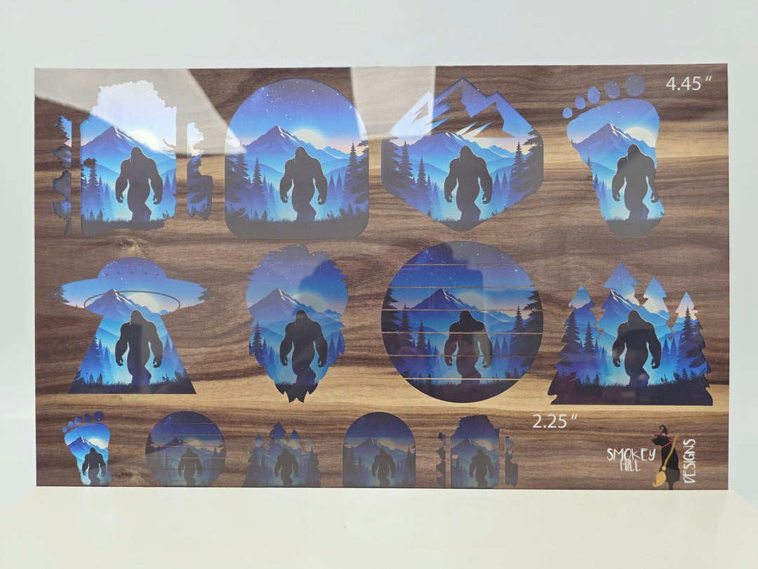 PatternPly® Transparent Wandering Big Foot 2sizes