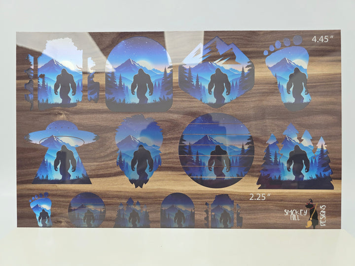 PatternPly® Transparent Wandering Big Foot 2sizes