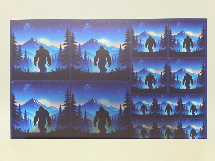 PatternPly® Transparent Wandering Big Foot 3 Sizes