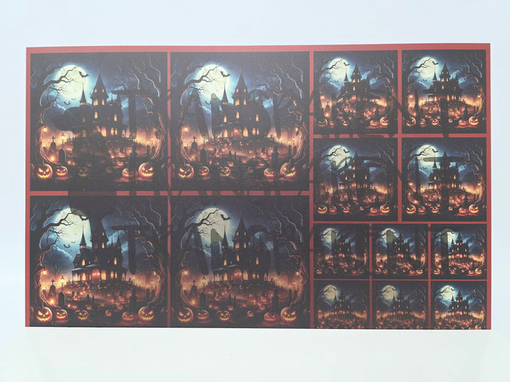 PatternPly® Transparent Haunted Mansion 3 Sizes