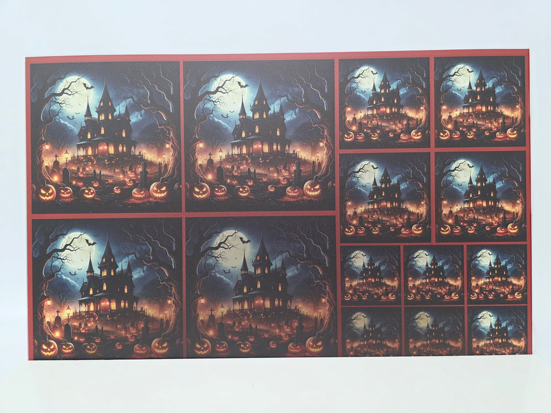 PatternPly® Transparent Haunted Mansion 3 Sizes