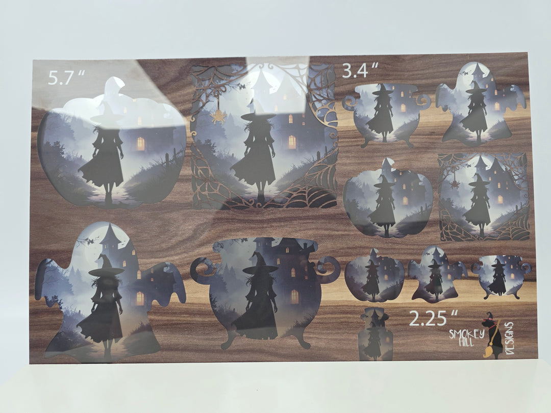 PatternPly® Transparent Witches Walk 3 Sizes