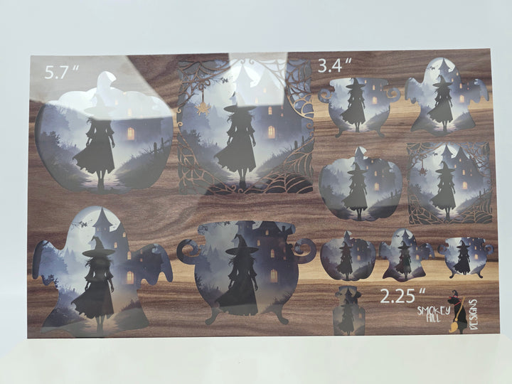 PatternPly® Transparent Witches Walk 3 Sizes