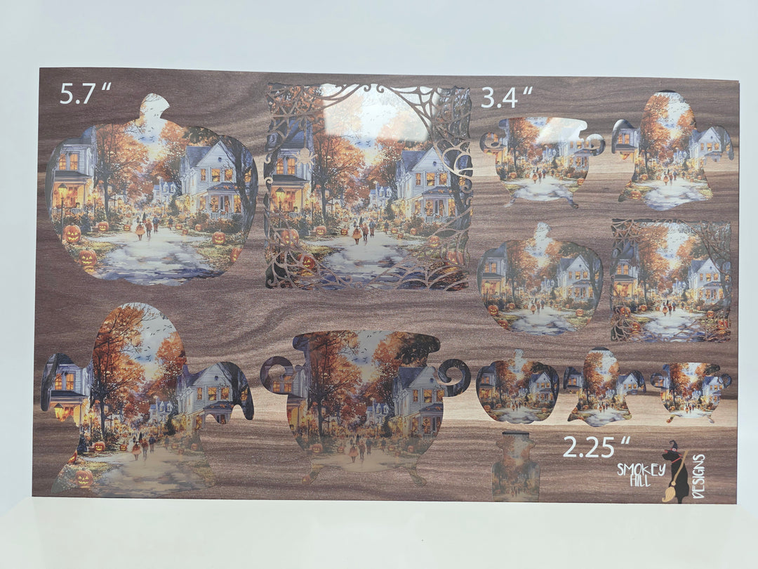 PatternPly® Transparent Americana Halloween 3 Sizes