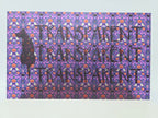PatternPly® Transparent Mystic Snakes and Ghosts on Purple sheet showing the pattern
