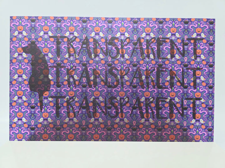 PatternPly® Transparent Mystic Snakes and Ghosts on Purple