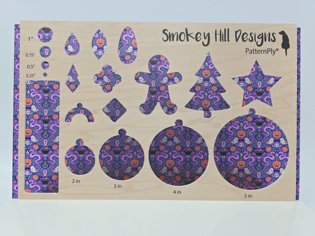 PatternPly® Transparent Mystic Snakes and Ghosts on Purple product photo 3