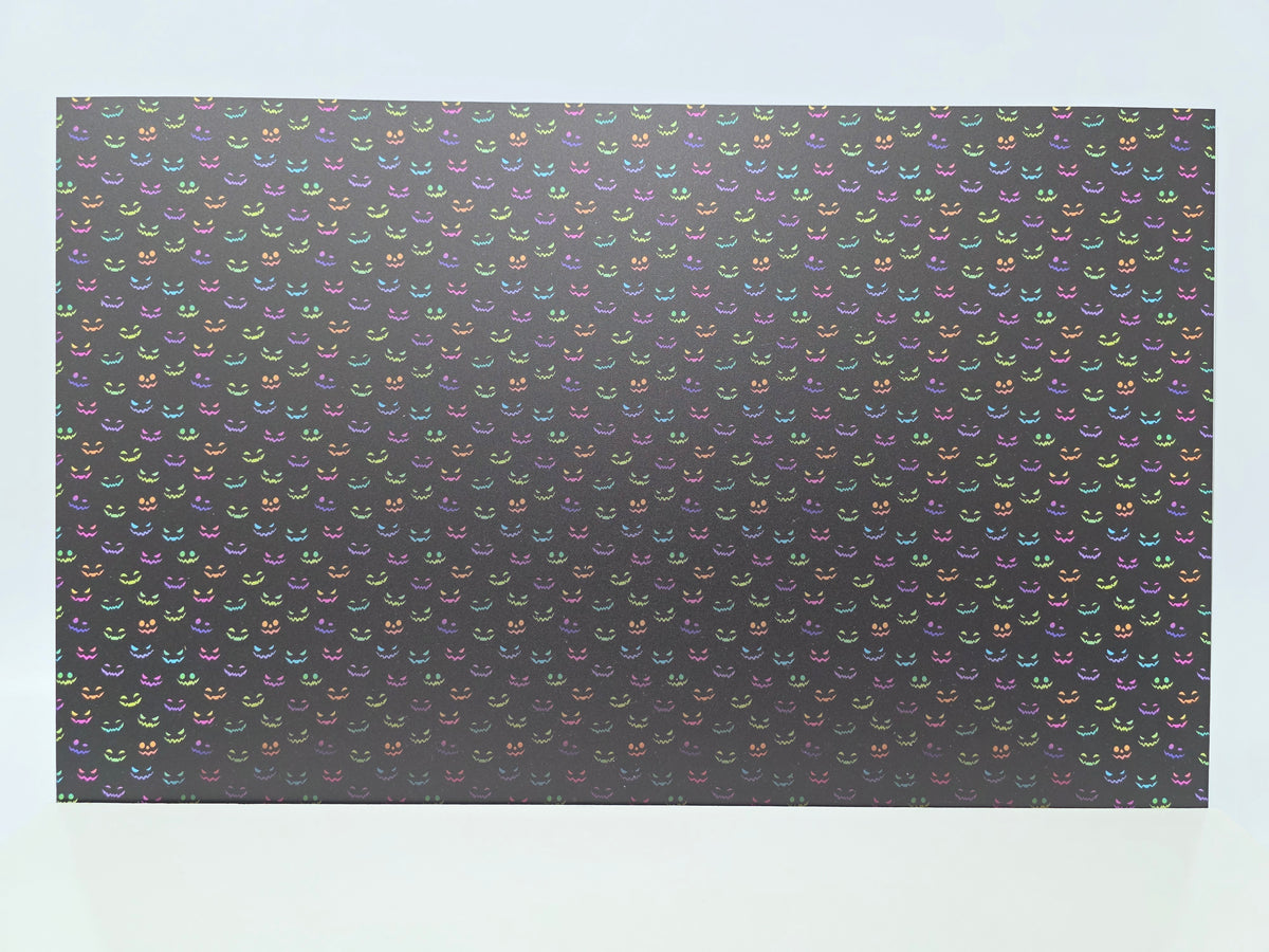 PatternPly® Transparent Neon Spooky Faces product photo 2