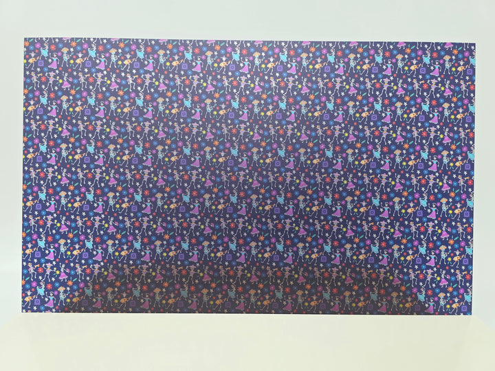 PatternPly® Transparent Skeleton Fiesta on Navy