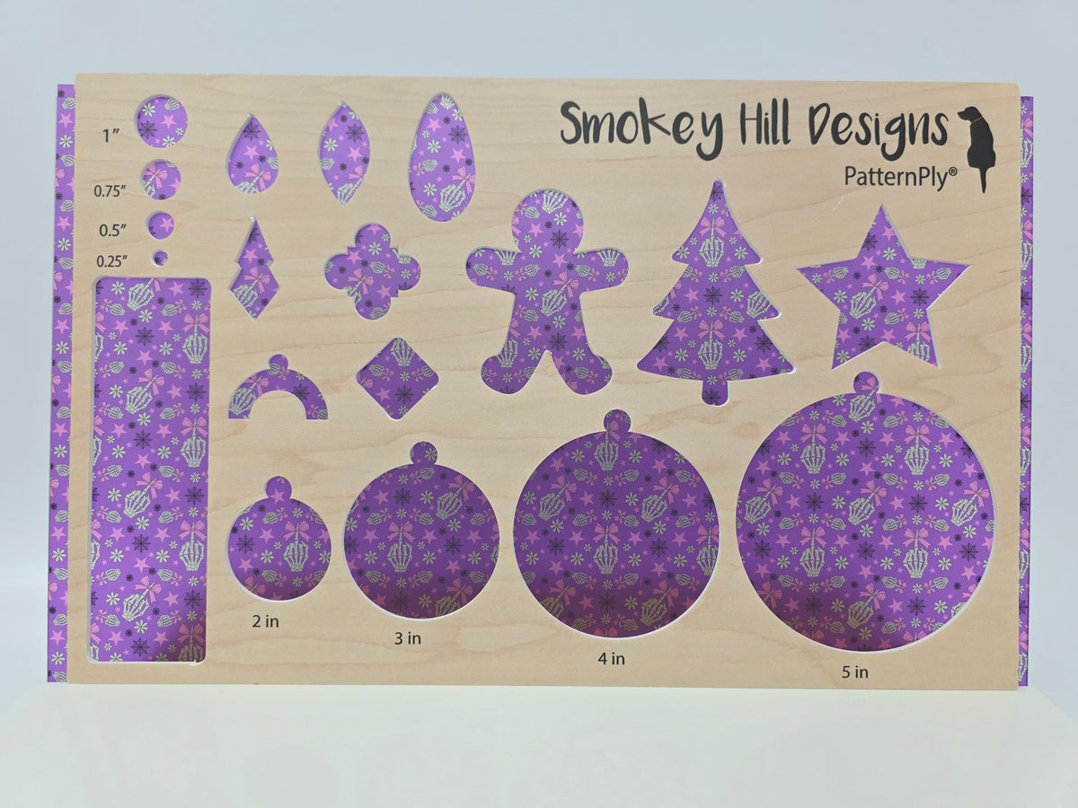 PatternPly® Transparent Fingers and Bows on Purple product photo 3