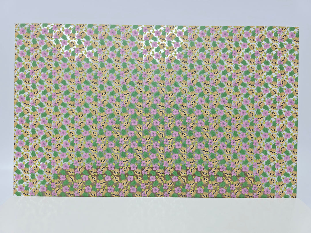 PatternPly® Scattered Luau Skulls MICRO