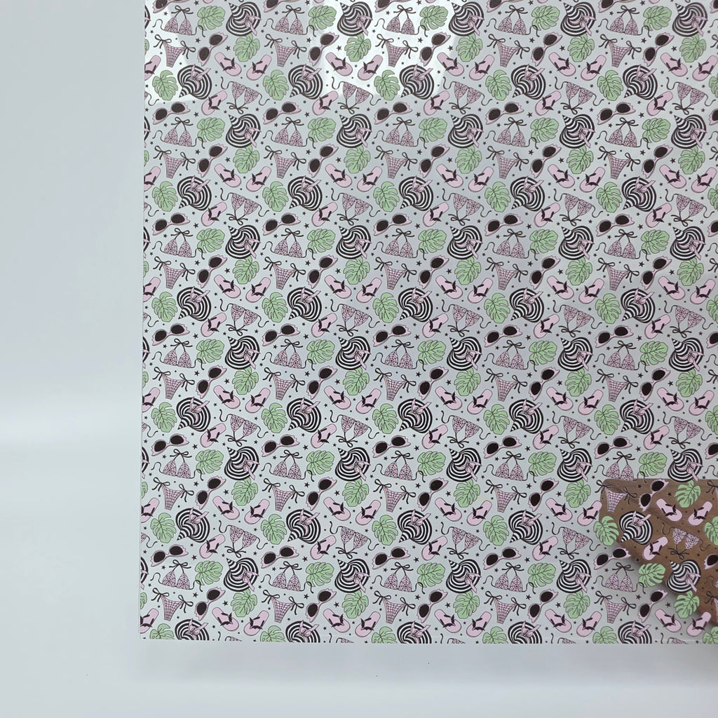 PatternPly® Scattered Pink BikiniWeen MICRO sheet showing the pattern