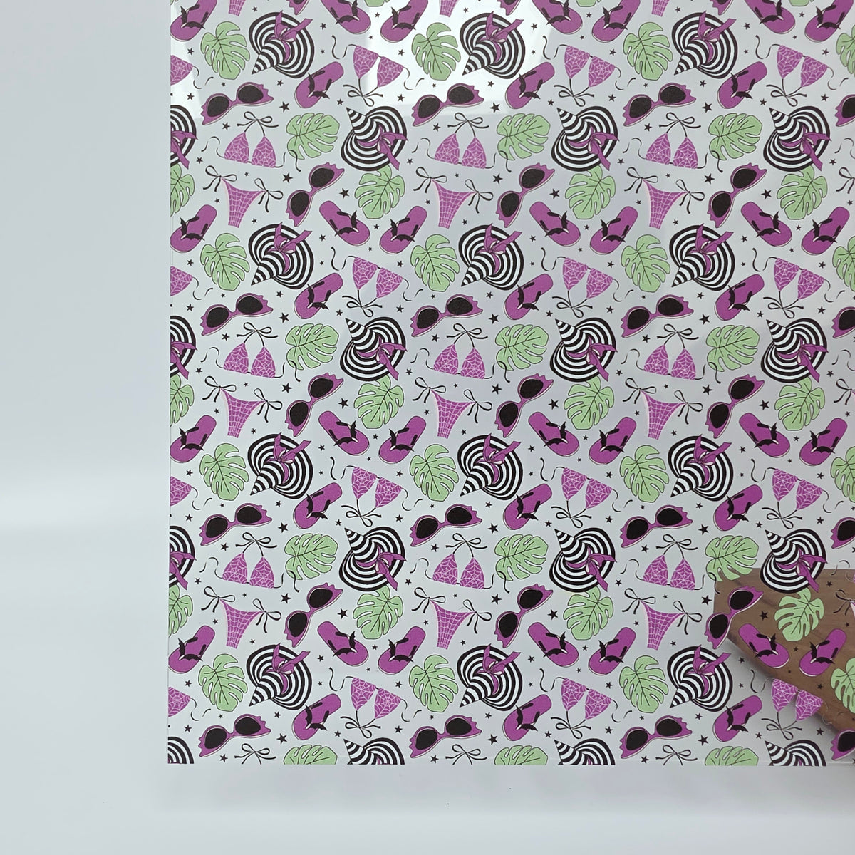 PatternPly® Scattered Purple BikiniWeen sheet showing the pattern