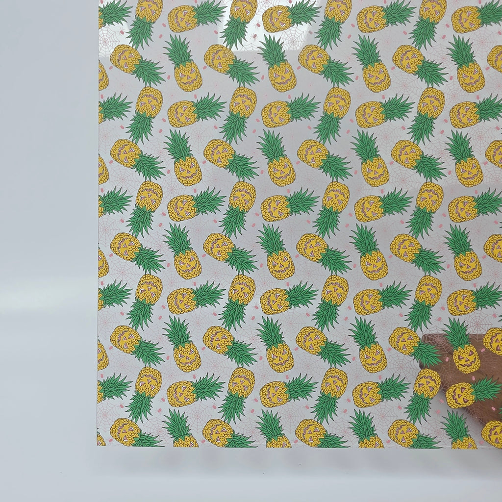 PatternPly® Scattered Jack-o-Pineapples sheet showing the pattern