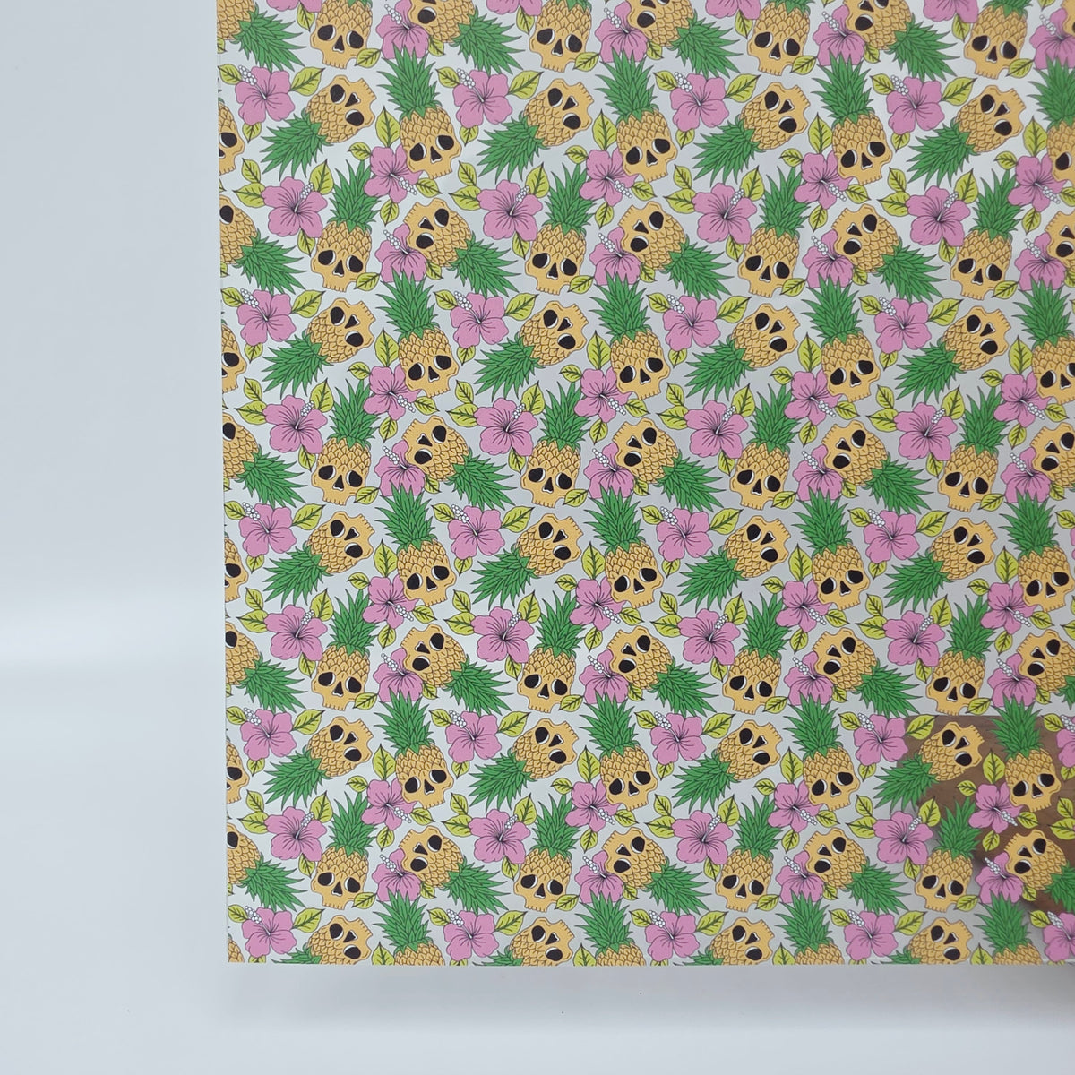 PatternPly® Scattered Luau Skulls MICRO sheet showing the pattern
