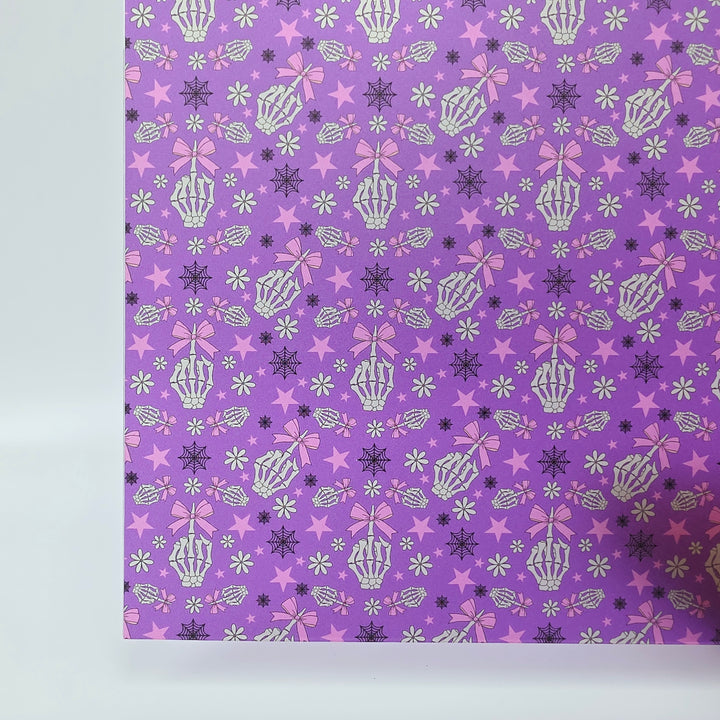 PatternPly® Transparent Fingers and Bows on Purple