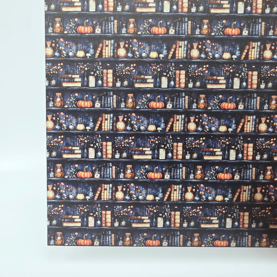 PatternPly® Transparent Witchy Bookshelves
