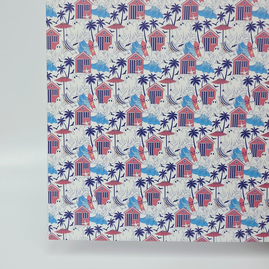 PatternPly® Full Coverage Surfer Ghosts sheet showing the pattern