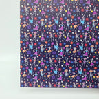 PatternPly® Full Coverage Skeleton Fiesta on Navy sheet showing the pattern