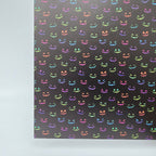 PatternPly® Full Coverage Neon Spooky Faces sheet showing the pattern