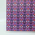 PatternPly® Full Coverage Mystic Snakes and Ghosts on Purple MICRO sheet showing the pattern