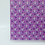 PatternPly® Full Coverage Fingers and Bows on Purple MICRO sheet showing the pattern