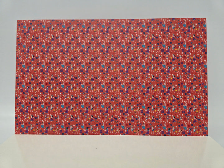 PatternPly® Full Coverage Skeleton Fiesta on Coral