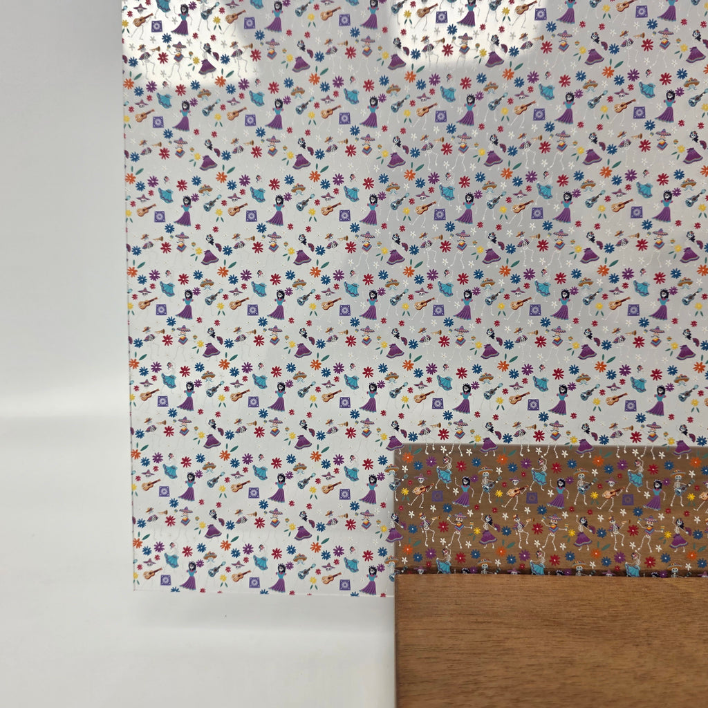 PatternPly® Scattered Skeleton Fiesta MICRO sheet showing the pattern