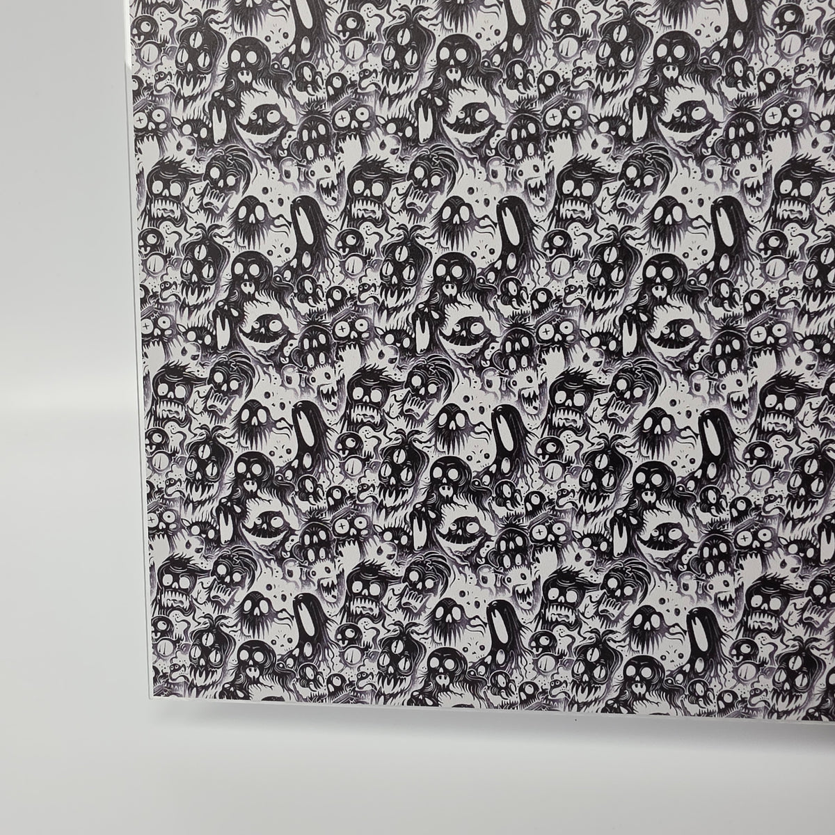 PatternPly® Full Coverage Wicked Ghouls Inverted sheet showing the pattern