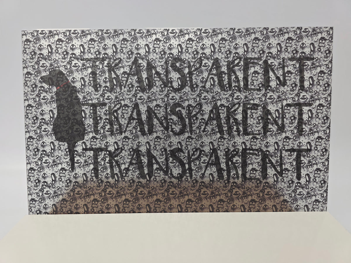 PatternPly® Transparent Wicked Ghouls Inverted sheet showing the pattern