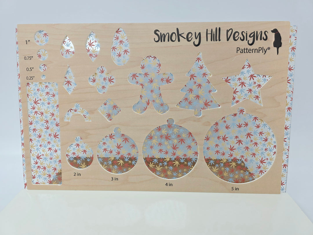 PatternPly® Scattered Neutral Marijuana Leaves