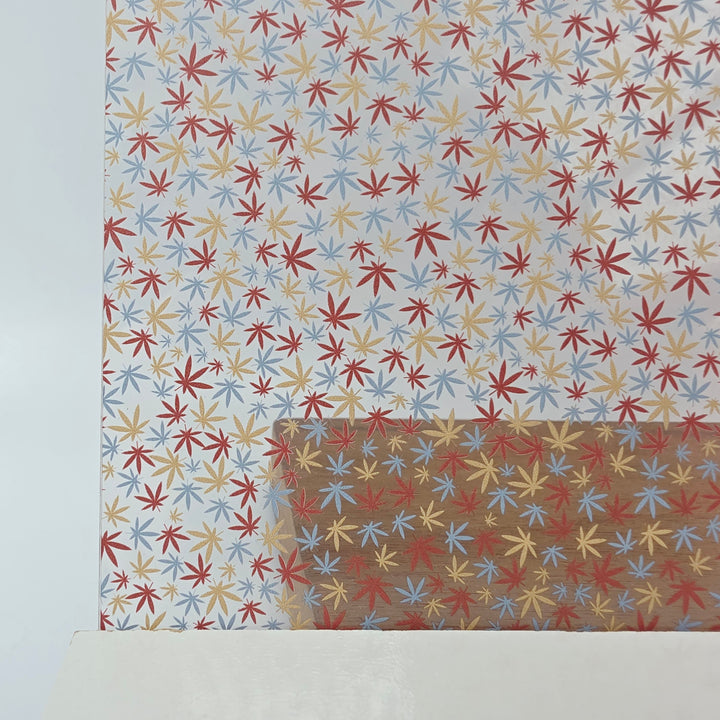 PatternPly® Scattered Neutral Marijuana Leaves MICRO