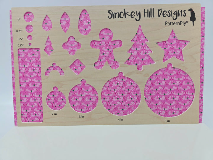 PatternPly® Full Coverage Pink Bows and Pine White