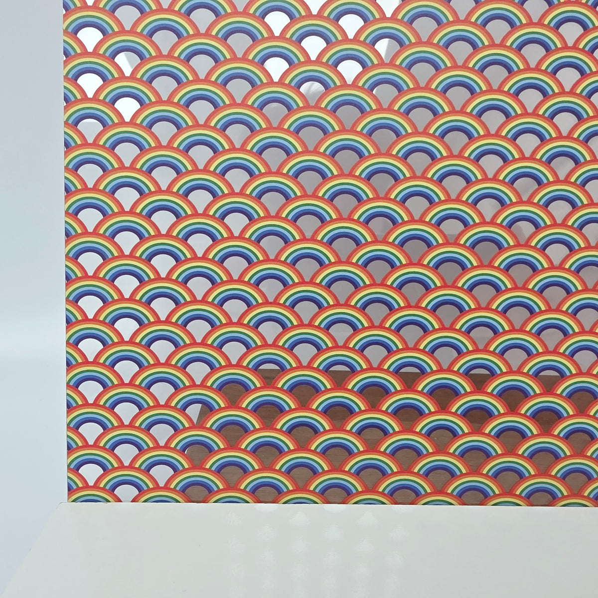 PatternPly® Scattered Rainbow Arches sheet showing the pattern