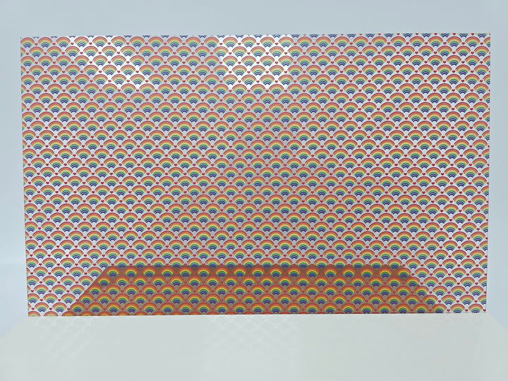 PatternPly® Scattered Rainbows And Hearts