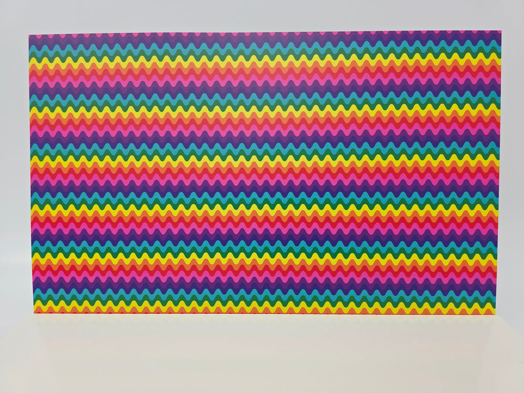 PatternPly® Full Coverage Groovy Rainbow Waves product photo 2